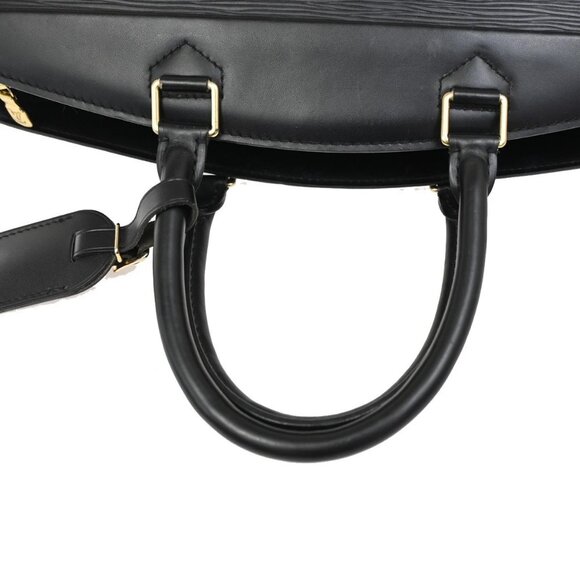 LOUIS VUITTON LV Logo Riviera Hand Bag Epi Leather Black France M48182 33TA042 - Picture 8 of 15